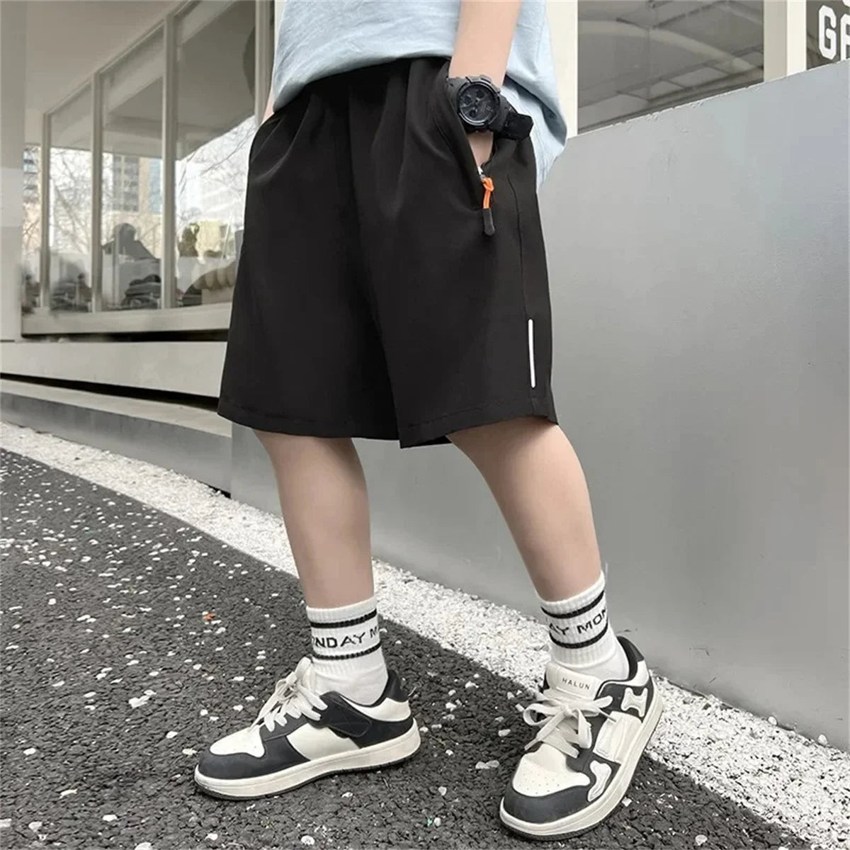Exquisite Functional Sports Running Shorts Fitness Training Men's Quick Drying Ball Knee Length Pants Outdoor Jogging Sportswear