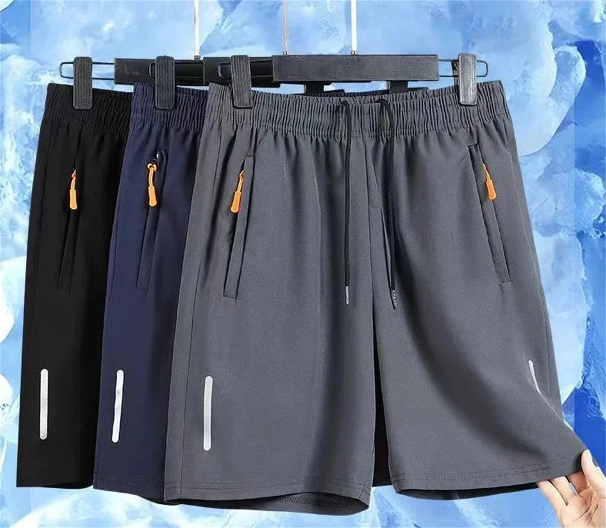 Exquisite Functional Sports Running Shorts Fitness Training Men's Quick Drying Ball Knee Length Pants Outdoor Jogging Sportswear
