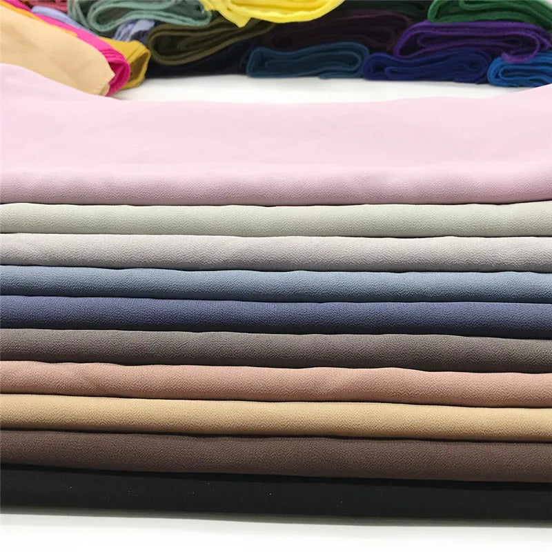 Muslim Chiffon Hijab Scarf Women Long Solid Color Head Wrap For Women Hijabs Scarves Ladies Muslim Veil Jersey Hijabs