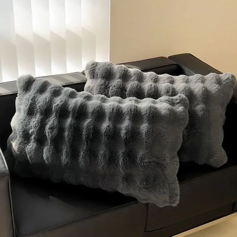 Winter Padded and Thickened 1pcs Pillowcases Home Textiles 48x74cm Solid Color High-grade 1 Pillow covers Home Decoration