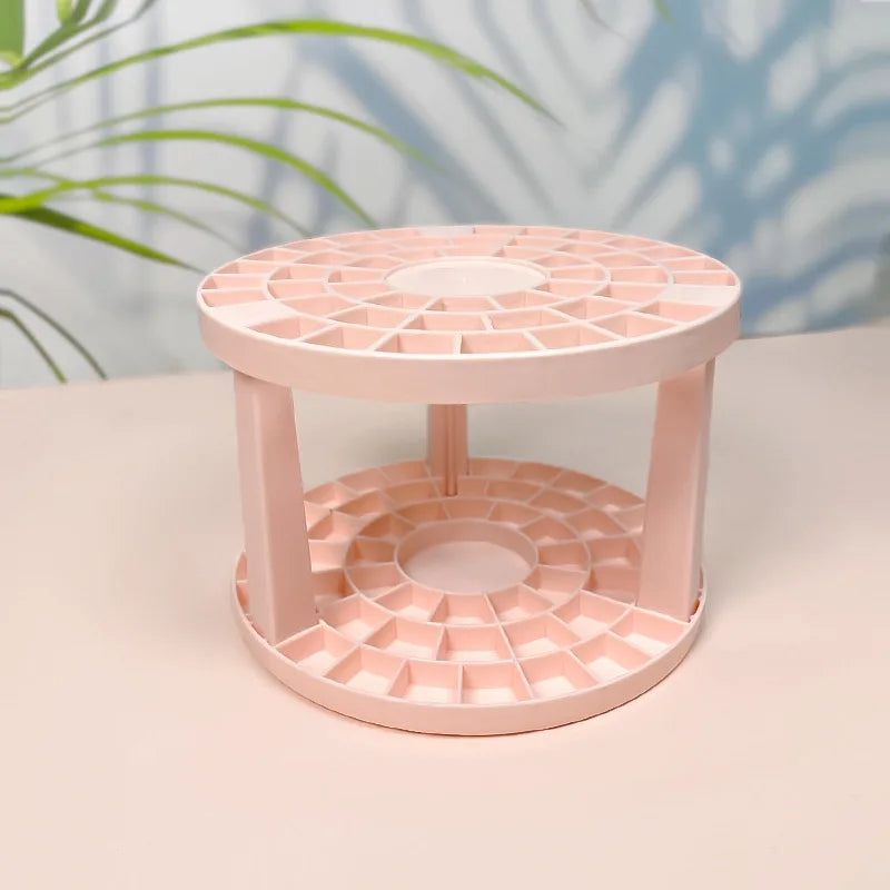 360° Rotate Makeup Brush Holder Organizer 5 Slot Multi-Purpose Desktop Storage Cup Holder Organizers Storage for Vanity Bathroom