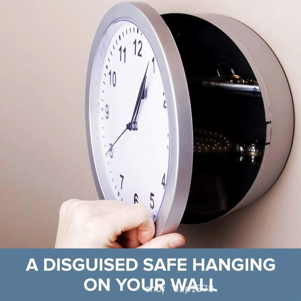 Creative Wall Clock Hidden Safe Box Sight Secret Compartment Hide Cash Jewelry Keys Valueables For Home Office Decoration Safe