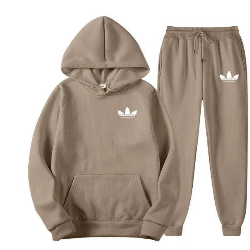 2026 model brand new men's outdoor casual sportswear set - American sports style hooded sportswear suit + casual sportswear pant
