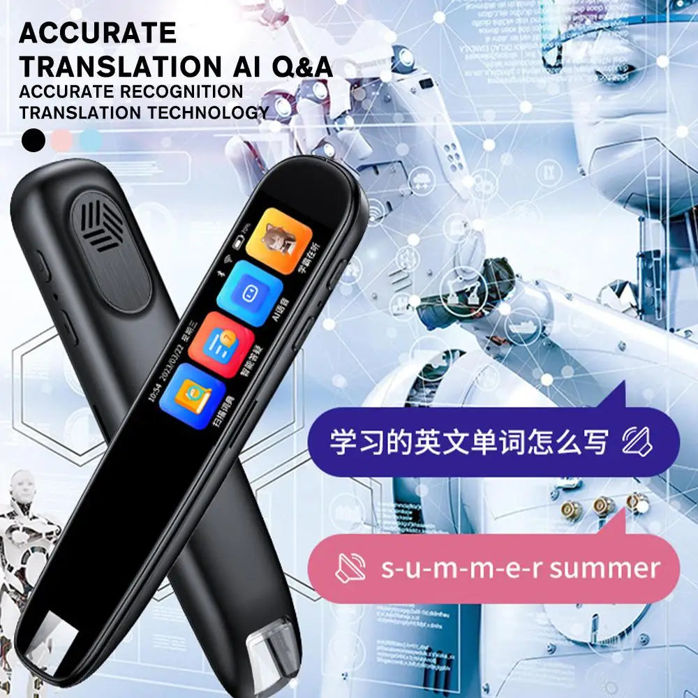 Intelligent Scanning Dictionary Pen Online Support  112 Languages Instant Smart Voice Translator For Teacher Student Studying