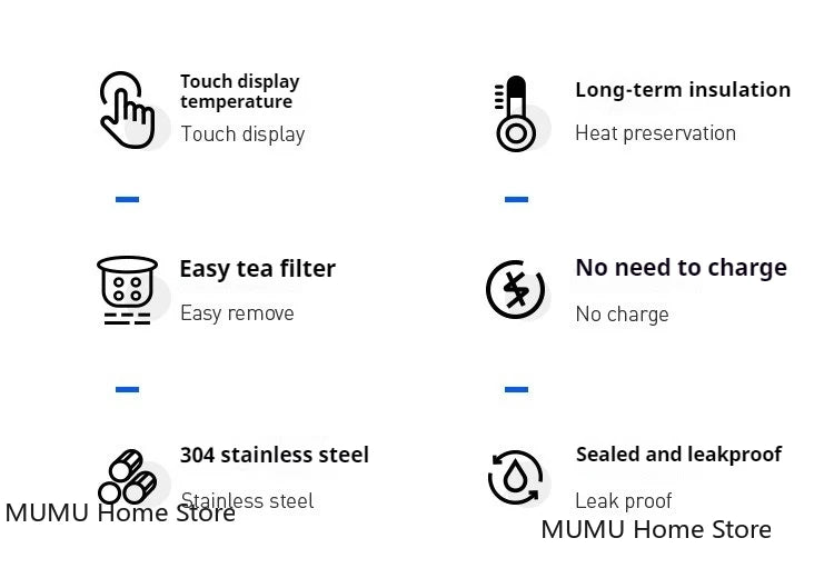 500ML Intelligent Temperature Thermos Bottle Stainless Steel Insulated Cup Portable Vacuum Flask Keeps Cold and Heat Thermal Mug