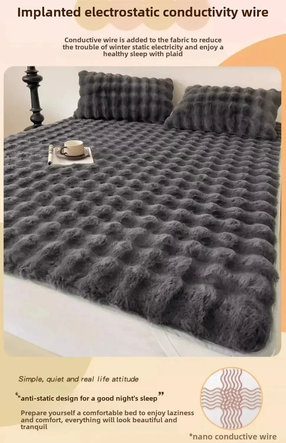 Winter Padded and Thickened 1pcs Pillowcases Home Textiles 48x74cm Solid Color High-grade 1 Pillow covers Home Decoration