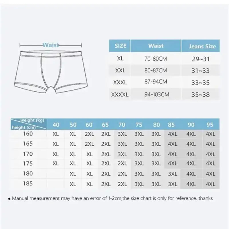 4/8Pcs Man Boxers Printed Underpants U Convex Panties Male Fashion Comfortable Shorts Mens Solid Breathable Soft Underwear L-4XL