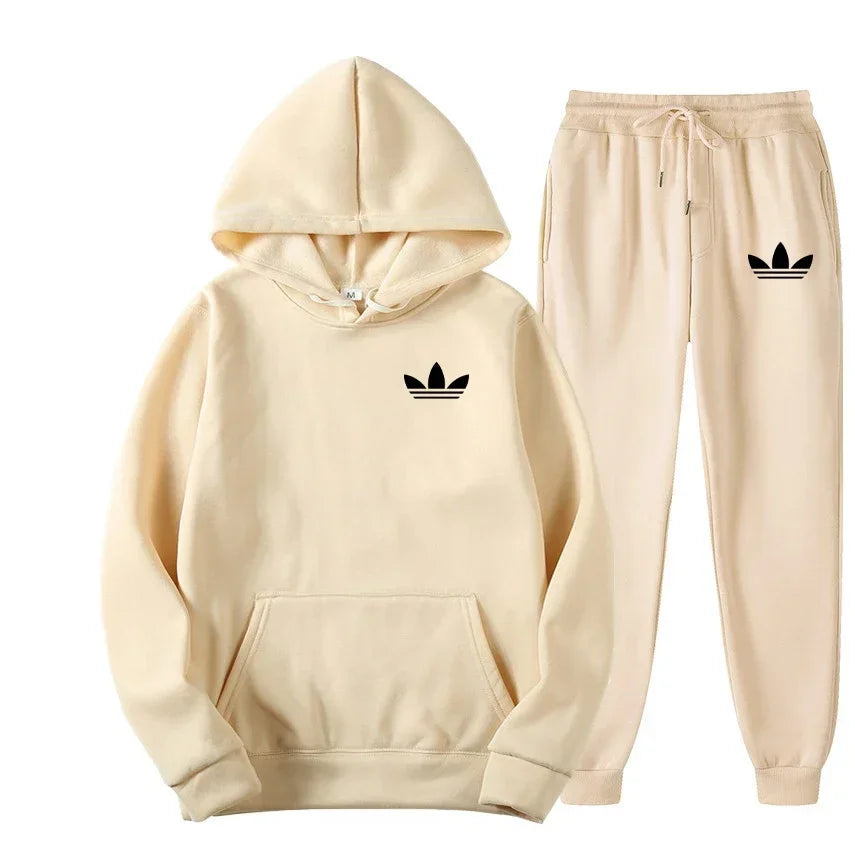 2026 model brand new men's outdoor casual sportswear set - American sports style hooded sportswear suit + casual sportswear pant