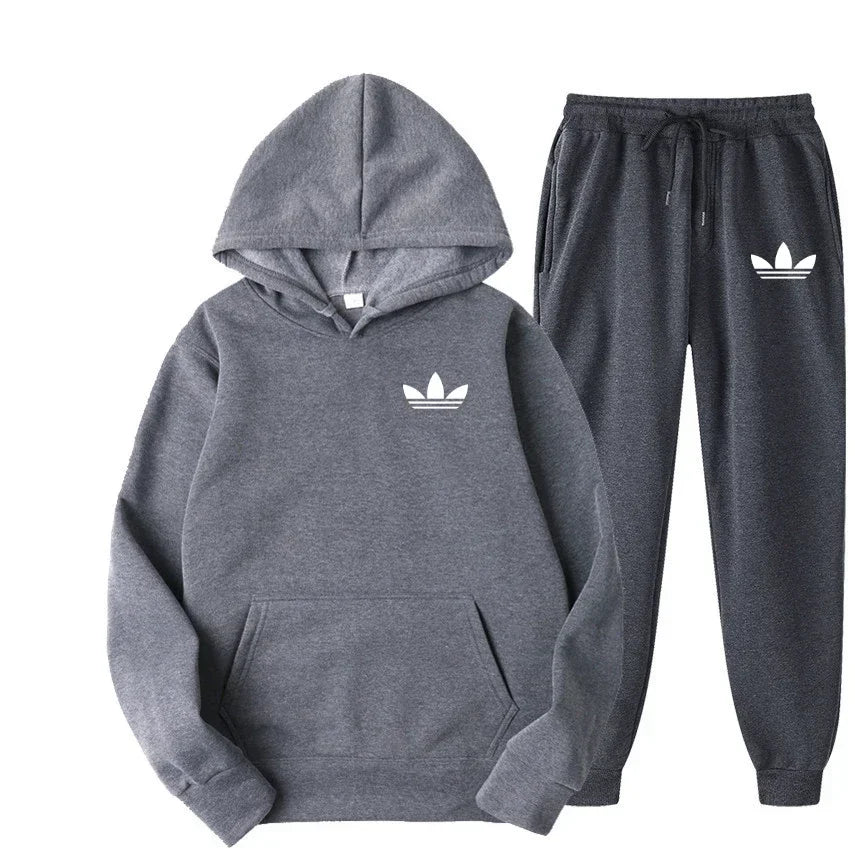 2026 model brand new men's outdoor casual sportswear set - American sports style hooded sportswear suit + casual sportswear pant