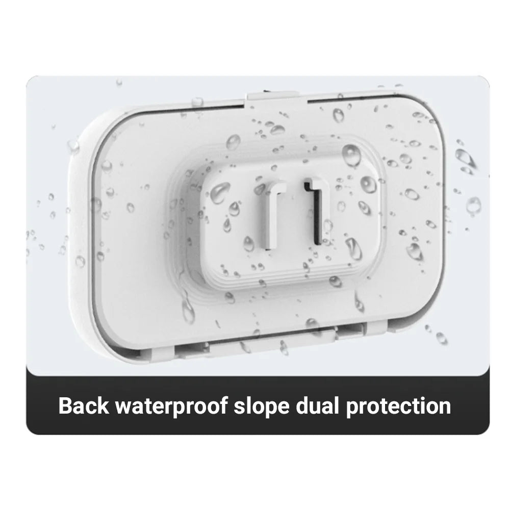 1pc Waterproof Mobile Phone Storage Box With A Rotatable Design, Suitable For Use In The Shower Or For Watching TV Programs