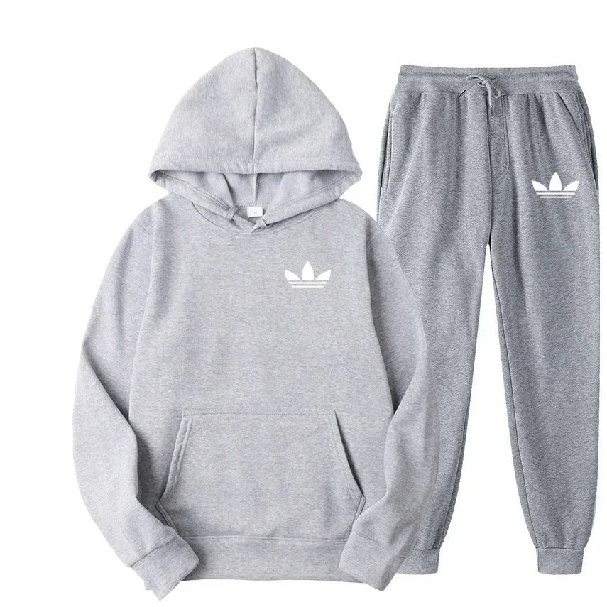 2026 model brand new men's outdoor casual sportswear set - American sports style hooded sportswear suit + casual sportswear pant