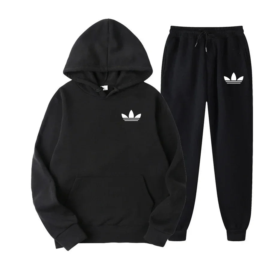 2026 model brand new men's outdoor casual sportswear set - American sports style hooded sportswear suit + casual sportswear pant
