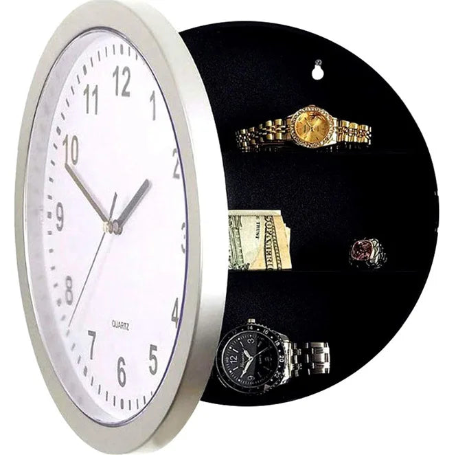 Creative Wall Clock Hidden Safe Box Sight Secret Compartment Hide Cash Jewelry Keys Valueables For Home Office Decoration Safe