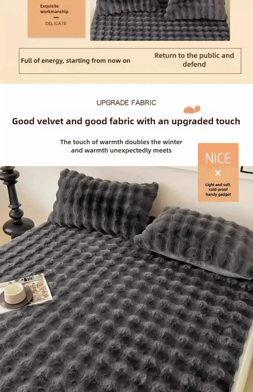 Winter Padded and Thickened 1pcs Pillowcases Home Textiles 48x74cm Solid Color High-grade 1 Pillow covers Home Decoration