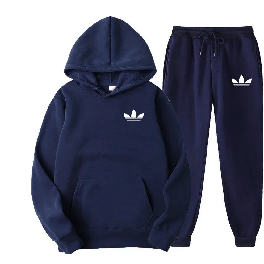 2026 model brand new men's outdoor casual sportswear set - American sports style hooded sportswear suit + casual sportswear pant