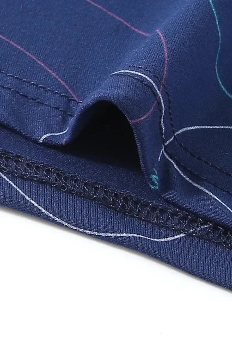 4/8Pcs Man Boxers Printed Underpants U Convex Panties Male Fashion Comfortable Shorts Mens Solid Breathable Soft Underwear L-4XL