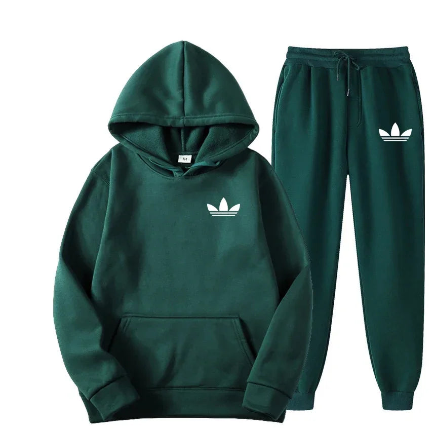 2026 model brand new men's outdoor casual sportswear set - American sports style hooded sportswear suit + casual sportswear pant