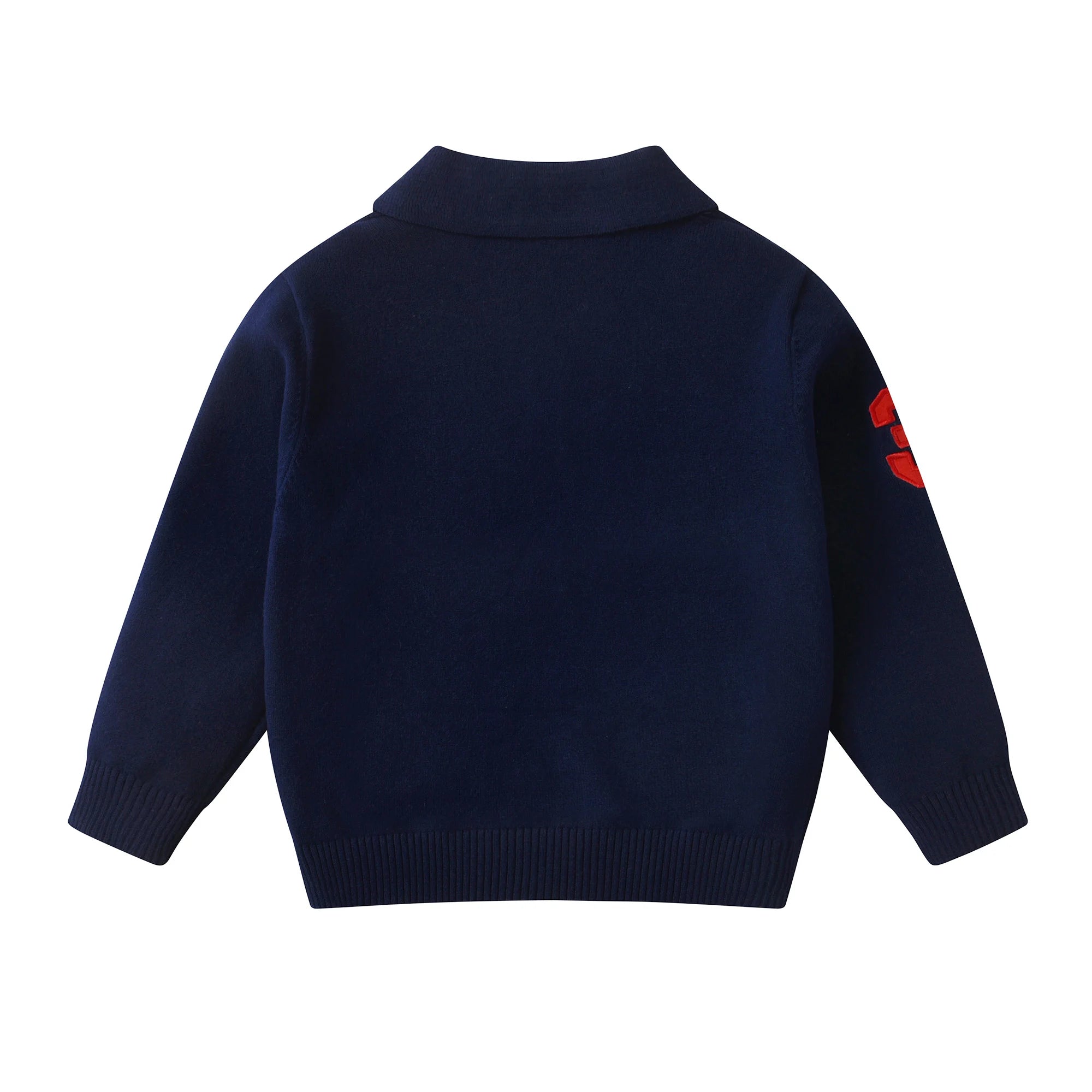 Kids Collared Sweatshirt - Soft Cotton Boy Clothes Gift Long Sleeve Pullover Sweater for Boys  (Autumn and Winter Style)