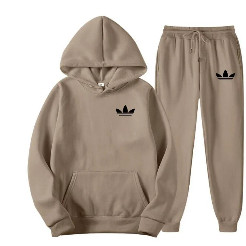 2026 model brand new men's outdoor casual sportswear set - American sports style hooded sportswear suit + casual sportswear pant