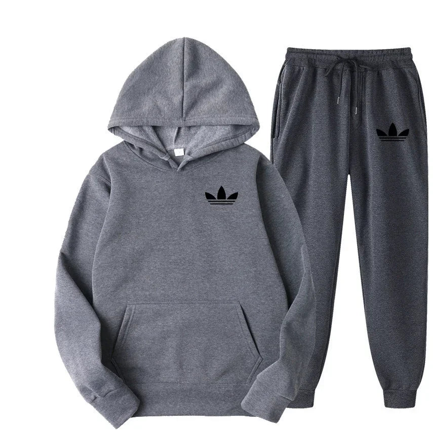 2026 model brand new men's outdoor casual sportswear set - American sports style hooded sportswear suit + casual sportswear pant