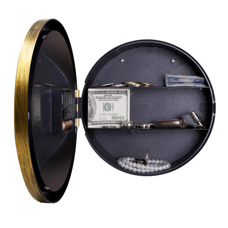 Creative Wall Clock Hidden Safe Box Sight Secret Compartment Hide Cash Jewelry Keys Valueables For Home Office Decoration Safe