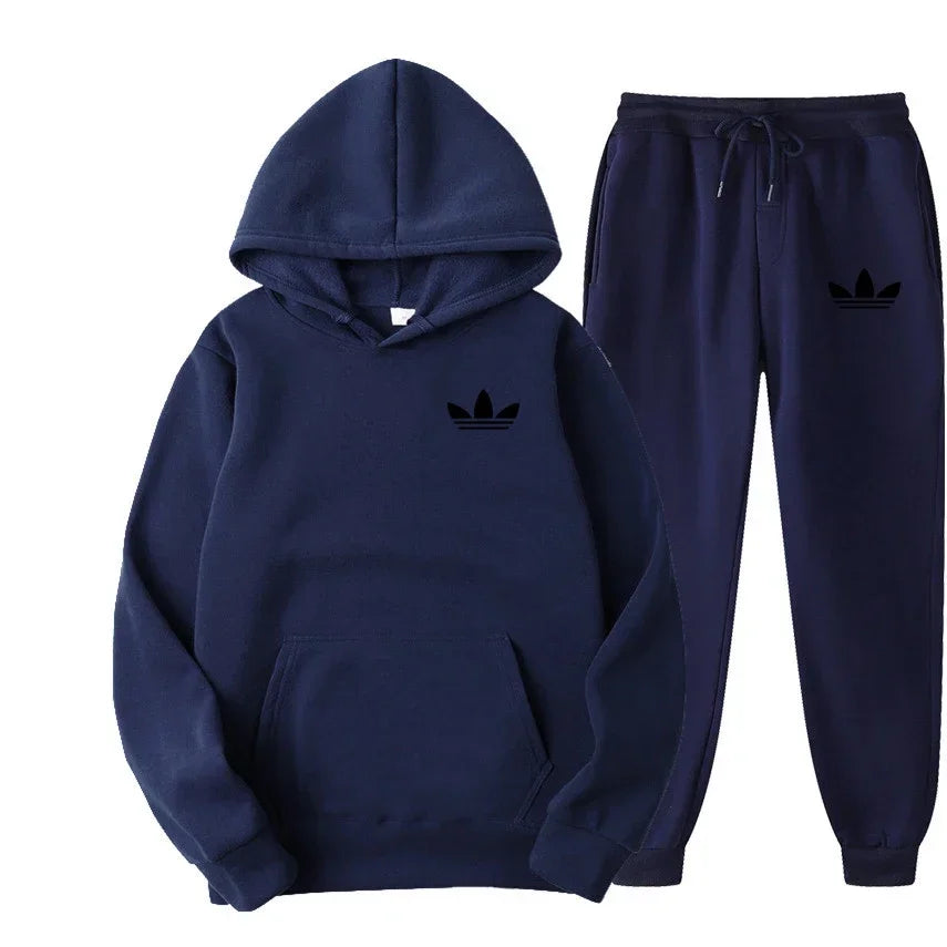 2026 model brand new men's outdoor casual sportswear set - American sports style hooded sportswear suit + casual sportswear pant
