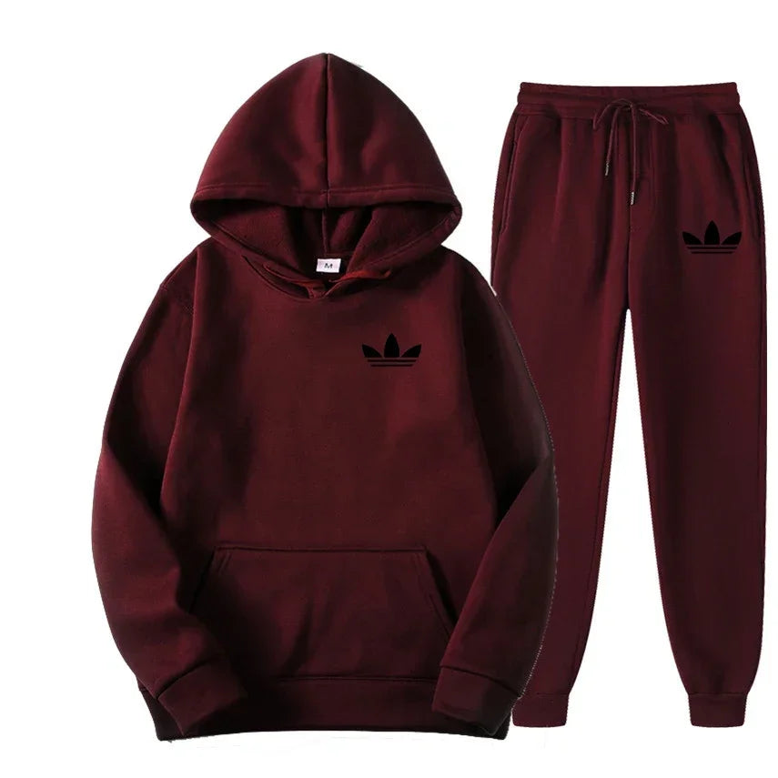 2026 model brand new men's outdoor casual sportswear set - American sports style hooded sportswear suit + casual sportswear pant