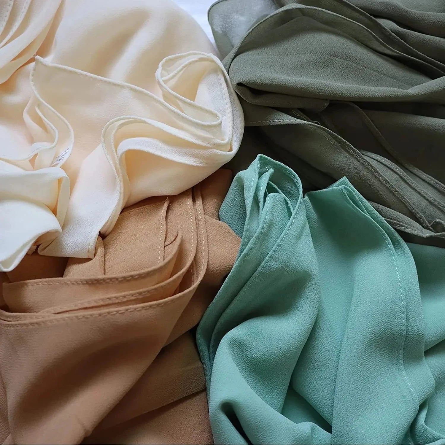 Muslim Chiffon Hijab Scarf Women Long Solid Color Head Wrap For Women Hijabs Scarves Ladies Muslim Veil Jersey Hijabs